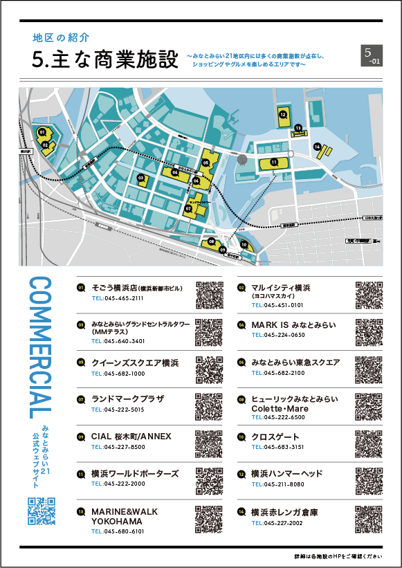 4.主な商業施設のシートサンプル